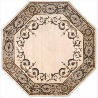 Nourison Hand tufted Versailles Palace Ivory Rug (6 X 6) Octagon