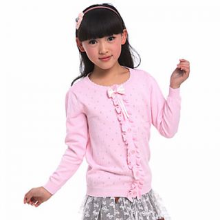 Girls Bowknot Lovely Cotton Cardigan