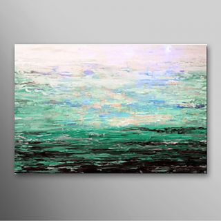 Hand Painted Oil Painting Landscape Blue Sea with Stretched Frame Ready to Hang