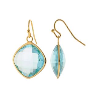 ATHRA Blue Resin Square Drop Earrings, Womens