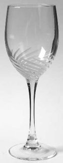 Cristal DArques Durand Spirale Mate Water Goblet   Gray Cut Swirls, Montelimar