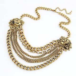 Womens Casual Punk Style Alloy Necklace