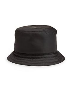 Prada Nylon Bucket Hat   Black