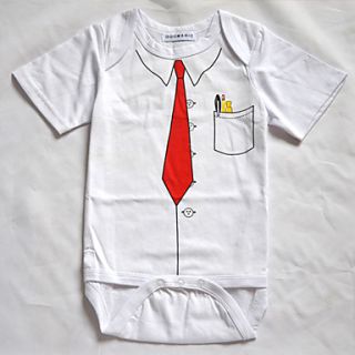 Doomagic Kids Fashion Engineer Style Baby Romper(White)