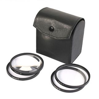 77mm Macro Filter Set with PU Leather Bag (1, 2, 3, 4)