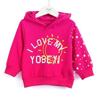 Childrens Lovely Cartoon Letter Pattern Casual Hoodies