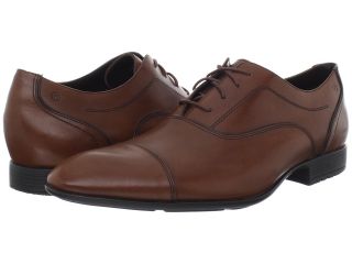 Rockport Dialed In Cap Toe Mens Lace Up Cap Toe Shoes (Tan)