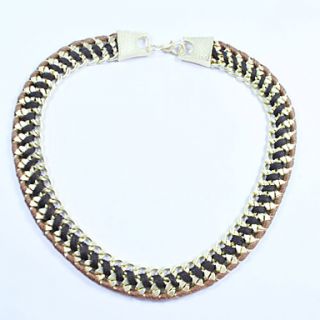Womens Hand Made Alloy Fake Collar Necklace