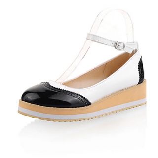 Patent Leather Womens Wedge Heel Platform Pumps/Heels Shoes(More Colors)