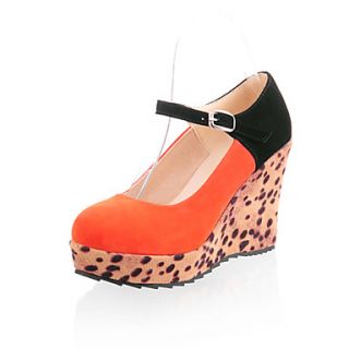 Leatherette Womens Wedge Heel Platform Pumps/Heels Shoes(More Colors)