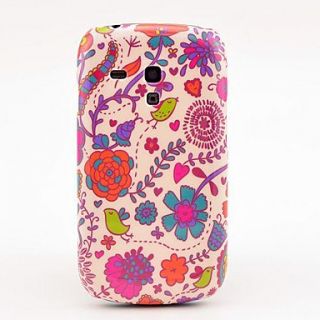 Red Flowers and Birds Pattern Hard Back Cover Case for Samsung Galaxy S3 Mini I8190