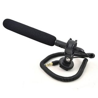 DSTE MIC 120 small size Uni Directional Microphone for DSLRs / Camcorders   Black (2 x AG13 battery)