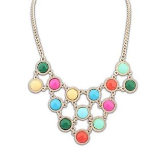 European Style (Layers Drops) Resin Beads Sweet Statement Necklace (More Colors) (1 pc)