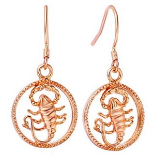 Fashion Silver And Gold Plated With Scorpio Drop Womens Earring(More Colors)