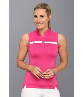adidas Golf Puremotion Tour CLIMACOOL Sleeveless Polo 14 Womens Sleeveless (Coral)