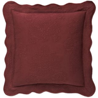 ROYAL VELVET Abigail Square Decorative Pillow, Red