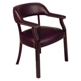 Armchair Traditional Guest Chair   Oxblood
