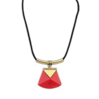European America Fashion Style (Axe Shape) Alloy Resin Pendant Statement Necklace (More Color) (1 pc)