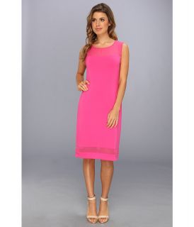 Vince Camuto Sheer Inset Dress Womens Dress (Pink)