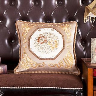 Euro Flower Pattern Decorative Pillow With Insert 2 Color Available