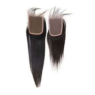 18 Brazilian Hair Silky Straight Lace Top Closure(3.54) Natural Color