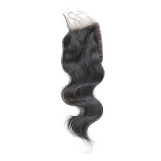 14 Brazilian Hair Silky Body Wave Lace Top Closure(3.54) Natural Color