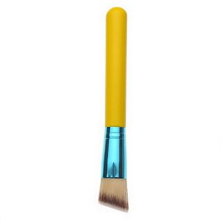1PCS Pro Yellow Long Handle Nail Art Dusting BrushTwo Tone Nylon Hair 3#