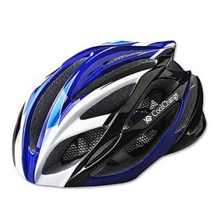 CoolChange Cycling 21 Vents EPS Blue Protective Bicycle Helmet