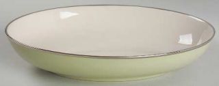 Franciscan Willow Green (Platinum Trim)   8 Oval Vegetable Bowl, Fine China Din