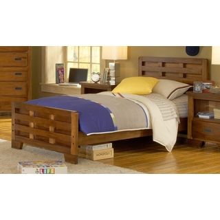 Hardy Full Size Interlocking Wood Bed With Optional Trundle Storage