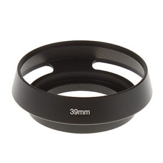 39mm Hollow out Lens Hood for Camera (Black)