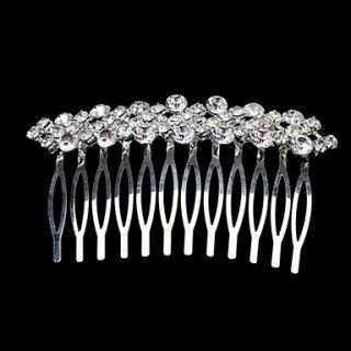 Beautiful Alloy Womens Wedding/Party Hair Combs With Rhinestone