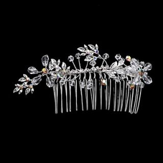 Gorgeous Alloy Womens Wedding/Party Hair Comb With Rhinestone and Crystal