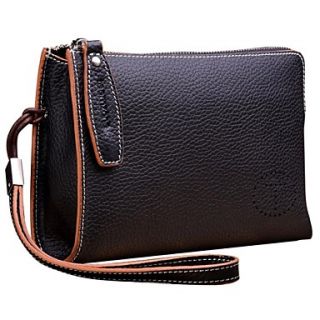 Mens Business Formal Style Top Genuine Leather Clutch Evening Bags