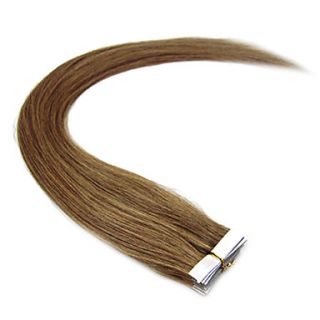 22Inch Remy Straight Tape In Hair Extensions 60g/20pcs More Light Colors