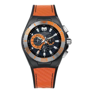 TECHNO MARINE TechnoMarine Cruise Locker Mens Orange Strap Chronograph Watch