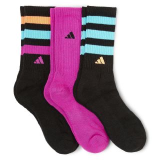 Adidas 3 pk. Retro Crew Socks, Black, Womens