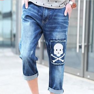 Mens Cool Casual Cropped Denim Pants Short Jeans(Without Belt)