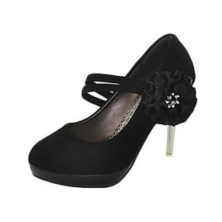Suede Womens Stiletto Heel Mary Jane Pumps/Heels Shoes (More Colors)