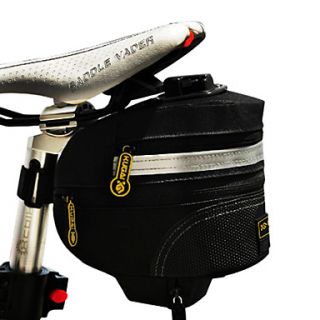CoolChange 600D Nylon Waterproof Black Extensible Saddle Bag