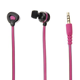 E028 3.5mm Stereo High Quality In ear Headphone Headset with Mic for (Red)