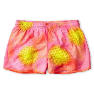 Xersion Mod Dot Running Shorts   Girls 6 16 and Plus, Orange/Pink, Girls