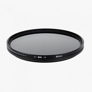 Commlite 82mm ND Fader Neutral Density Adjustable Variable Filter (ND2 to ND400)