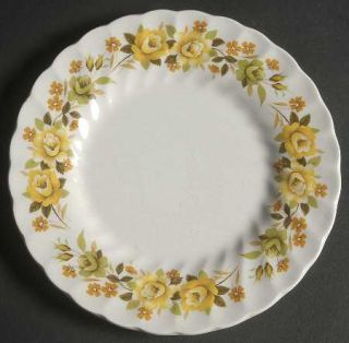 Franciscan Chantilly Bread & Butter Plate, Fine China Dinnerware   Yellow Rose S