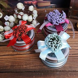 Cylinder Favor Tins with Lavender  Set of 6 (More Colors)