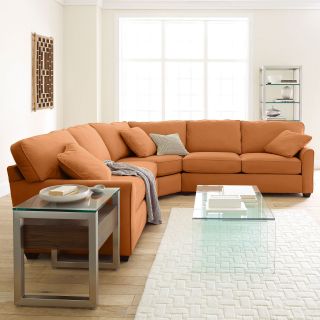 Possibilities Sharkfin Arm 3 pc. Loveseat Sectional, Tuscany