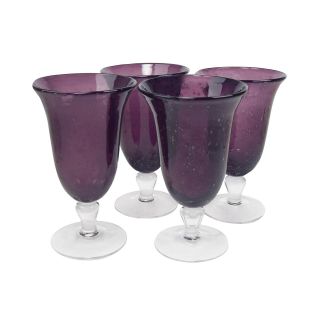 Iris 4 pc. Footed Glass Set