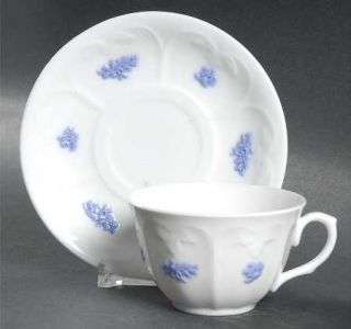 Adderley Chelsea (Smooth,Embossed) Flat Demitasse Cup & Saucer, Fine China Dinne
