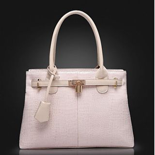 POLO Womens Simple Embossing Stereotypes Tote(Cream)