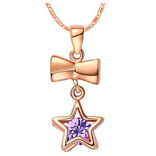 Fashion Star Shape Alloy Womens Necklace(1 Pc)(Gold,Silver)